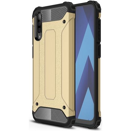 Mobigear Outdoor Coque Samsung Galaxy A50 Coque arrière Rigide Anti-Chocs - Or