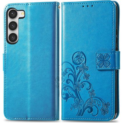 Mobigear Clover Housse Samsung Galaxy A14 Etui Porte-Monnaie - Bleu