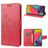 Mobigear Flowers Housse Samsung Galaxy M53 Etui Porte-Monnaie - Rouge