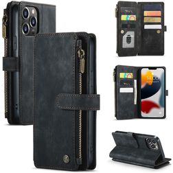 Caseme C30 Housse iPhone 13 Pro Etui Porte-Monnaie - Noir