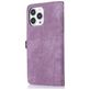 Mobigear Zipper Housse iPhone 14 Pro Etui Porte-Monnaie - Violet