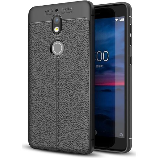 Mobigear Luxury Coque Nokia 7 Coque arrière en TPU Souple - Noir