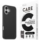 CARE by PanzerGlass Fashionable Coque iPhone 16 Plus MagSafe Coque arrière en Silicone - Noir