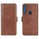 Mobigear Slim Magnet Housse Motorola One Fusion Plus Etui Porte-Monnaie - Marron
