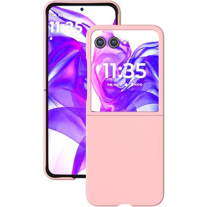 Mobigear Colors Motorola Razr 50 Ultra Plastique rigide Coque arrière - Rose
