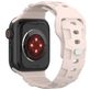 Mobigear Sport Armor Bracelet Silicone Apple Watch Fermeture à clou et passant - 49/46/45/44 mm - Sand Pink