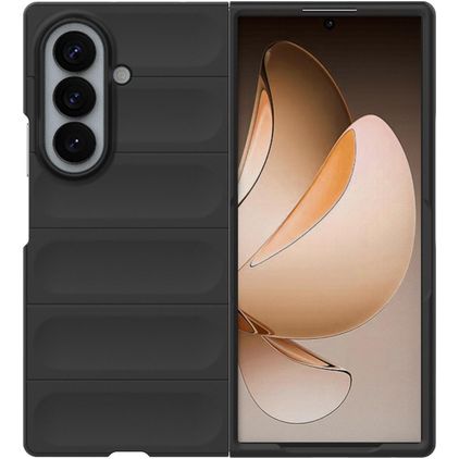 Mobigear Bumpy Coque Samsung Galaxy Z Fold 8 Ultra Coque arrière en TPU Souple - Noir