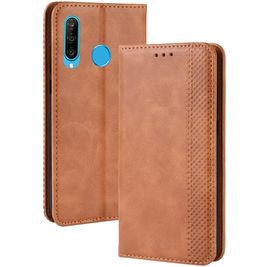 Mobigear Sensation Housse Huawei P Smart Plus (2019) Etui Porte-Monnaie - Cognac