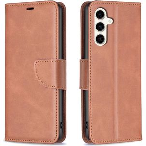 Mobigear Excellent Housse Samsung Galaxy S24 FE Etui Porte-Monnaie - Marron