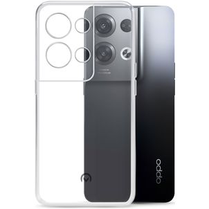 Mobilize Gelly Coque Transparente OPPO Reno 8 Coque arrière en TPU Souple - Transparent