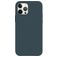 Valenta Snap Luxe Coque iPhone 12 Pro Max Coque arrière en Cuir Véritable - Bleu