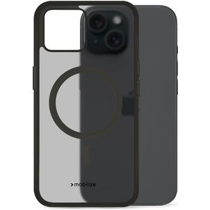 Mobilize Hybrid Coque iPhone 15 MagSafe Coque arrière Rigide Anti-Chocs - Noir