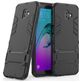 Mobigear Armor Stand Coque Samsung Galaxy J6 Plus Coque arrière Rigide Anti-Chocs avec Support Amovible - Noir