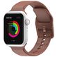 Mobigear Dashed Bracelet Silicone Apple Watch Fermeture boucle ardillon - 49/46/45/44 mm - Marron