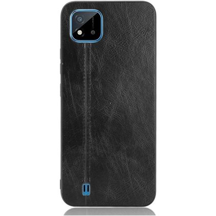 Mobigear Stitch Coque Realme C11 (2020) Coque arrière - Noir