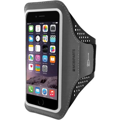 Mobiparts Comfort Fit Brassard Téléphone iPhone 7 Plus Brassard Coque de Sport en Neoprène - Noir