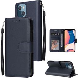 Mobigear Wallet Housse iPhone 14 Plus Etui Porte-Monnaie - Bleu Marin