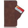 Mobigear Slide Wallet Housse OPPO Find X9 Pro Etui Porte-Monnaie - Marron