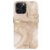 MIO iPhone 15 Pro MagSafe Plastique rigide Coque arrière - Gold Marble