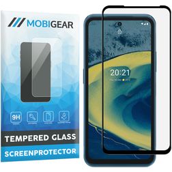 Mobigear Premium Nokia XR20 Verre trempé Protection d'écran - Compatible Coque - Noir