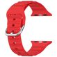 Mobigear Bumpy Bracelet Silicone Apple Watch Fermeture boucle ardillon - 49/46/45/44 mm - Rouge