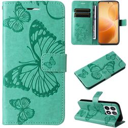 Mobigear Butterfly Housse Xiaomi 14T Pro Etui Porte-Monnaie - Vert