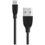 Mobiparts - Câble USB-A vers Micro USB 1 mètre - Noir