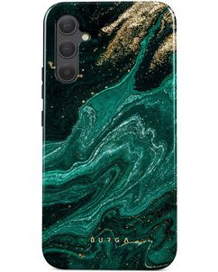 Burga Tough Coque Samsung Galaxy A35 Coque arrière Rigide Anti-Chocs - Emerald Pool