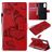 Mobigear Butterfly Housse OPPO Reno 4 Etui Porte-Monnaie - Rouge