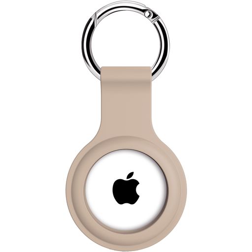 Xccess Keychain Coque Apple AirTag Porte-clés en Silicone Souple - Sand