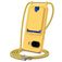 Mobigear Lanyard Card Google Pixel 10a Coque avec cordon en Silicone et Porte-Cartes - Jaune