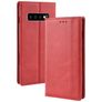 Mobigear Sensation Housse Samsung Galaxy S10 Etui Porte-Monnaie - Rouge