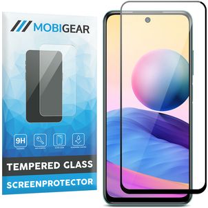 Mobigear Premium Xiaomi Redmi 10 5G Verre trempé Protection d'écran - Compatible Coque - Noir