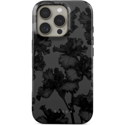Burga Tough Coque iPhone 16 Pro Coque arrière Rigide Anti-Chocs - Noir