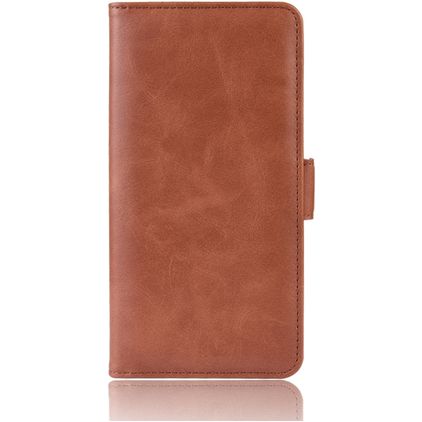 Mobigear Slim Magnet Housse Samsung Galaxy A20e Etui Porte-Monnaie - Marron