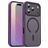 Mobigear Shockproof Coque iPhone 17 Pro MagSafe Coque arrière Rigide - Crystal Purple