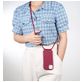 Mobigear Lanyard iPhone 16 Coque avec cordon en Silicone - Rouge