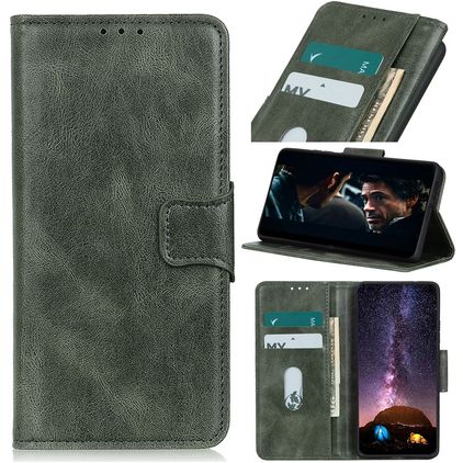Mobigear Classy Housse POCO F4 Etui Porte-Monnaie - Vert