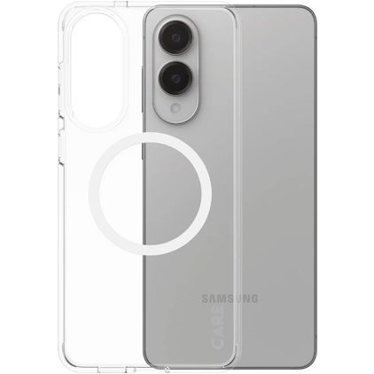 CARE by PanzerGlass Flagship Coque Transparente Samsung Galaxy S25 Edge MagSafe Coque arrière Rigide - Transparent