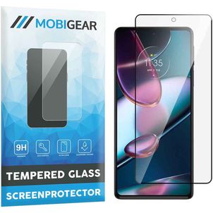 Mobigear Premium Motorola Edge 30 Pro Verre trempé Protection d'écran - Compatible Coque - Noir