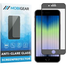Mobigear Premium iPhone SE (2022) Verre trempé Protection d'écran - Compatible Coque - Noir