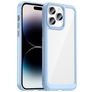 Mobigear Crystal Coque iPhone 14 Pro Coque arrière Rigide - Transparent / Bleu