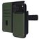Mobiparts Housse iPhone 17 Pro Max Etui avec Coque Détachable en Cuir Véritable Porte-Monnaie - Vert