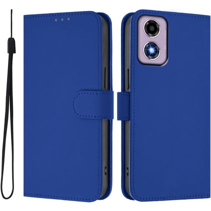 Mobigear Urban Wallet Housse Motorola Moto G04 Etui Porte-Monnaie - Dark Blue
