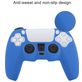 Mobigear Classic Coque Playstation 5 controller Thin Coque en Silicone Souple - Bleu