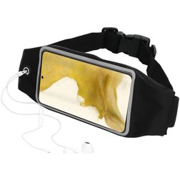 Mobiparts Comfort Fit Belt Brassard Téléphone Samsung Galaxy S22 Plus Ceinture Coque de Sport en Neoprène - Noir