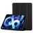 Mobigear Tri-Fold Gel iPad Air 5 (2022) TPU / Similicuir Étui - Noir