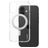 CARE by PanzerGlass Feature Case Coque iPhone 16 MagSafe Coque arrière Rigide - Transparent / Argent