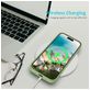 Mobigear Rubber Touch Coque iPhone 16 Coque arrière en Silicone - Vert