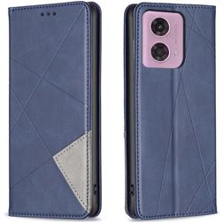 Mobigear Rhombus Slim Housse Motorola Moto E14 Etui - Bleu